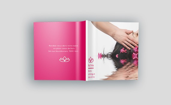 Brochure dos carré collé carrée