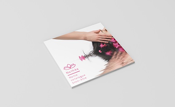 Brochure dos carré collé carrée