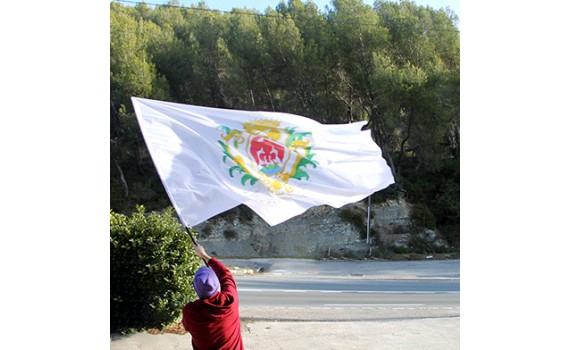 Mini drapeau textile personnalisé à agiter