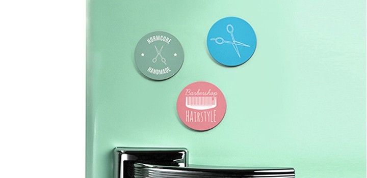 Magnet Rond  Impression Aimants Ronds Publicitaire pour frigo